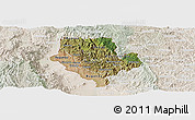 Satellite Panoramic Map of Cibitoke, lighten