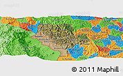 Satellite Panoramic Map of Cibitoke, political outside