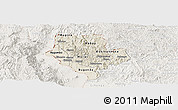 Shaded Relief Panoramic Map of Cibitoke, lighten