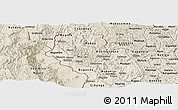 Shaded Relief Panoramic Map of Cibitoke