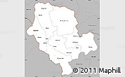 Gray Simple Map of Cibitoke