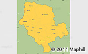 Savanna Style Simple Map of Cibitoke, cropped outside