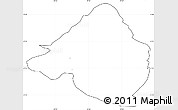 Blank Simple Map of Bugendana, cropped outside, no labels