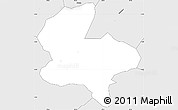 Silver Style Simple Map of Buraza
