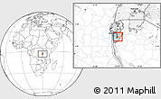 Blank Location Map of Itaba, highlighted country, highlighted parent region, within the entire country