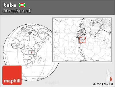 Blank Location Map of Itaba, highlighted parent region