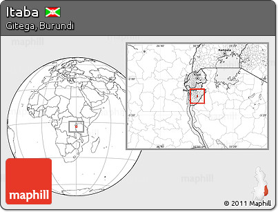 Blank Location Map of Itaba, highlighted parent region