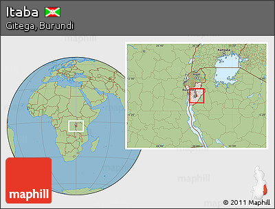 Savanna Style Location Map of Itaba, highlighted country, highlighted parent region
