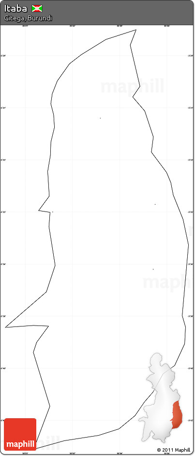 Blank Simple Map of Itaba, cropped outside