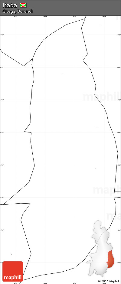 Blank Simple Map of Itaba, no labels