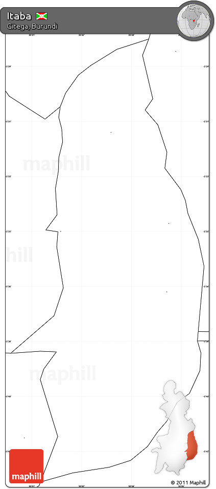 Blank Simple Map of Itaba, no labels