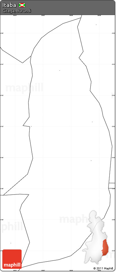 Blank Simple Map of Itaba, no labels