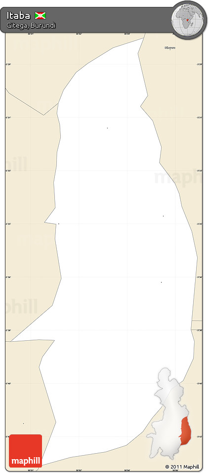 Classic Style Simple Map of Itaba