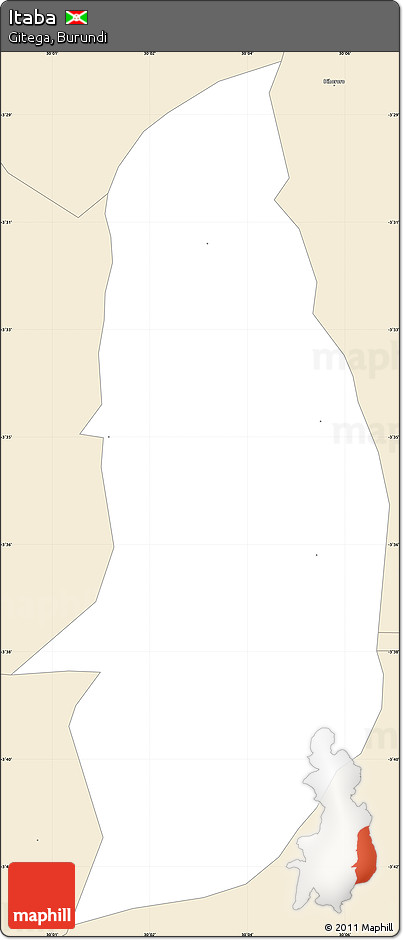 Classic Style Simple Map of Itaba