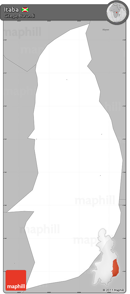Gray Simple Map of Itaba