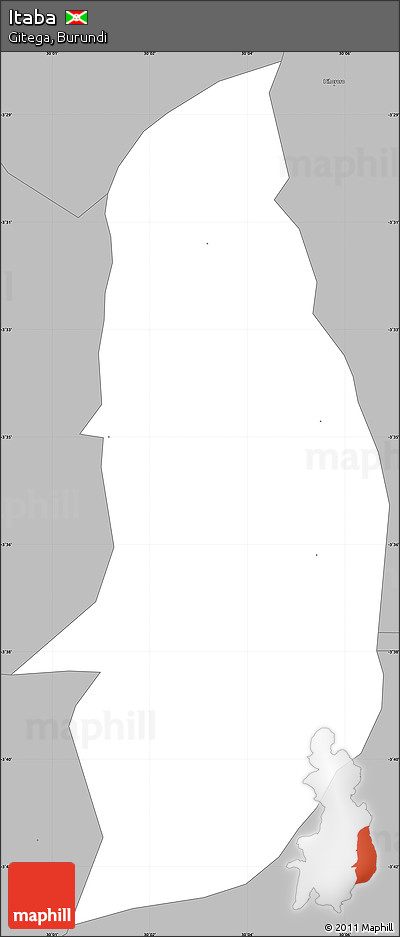 Gray Simple Map of Itaba