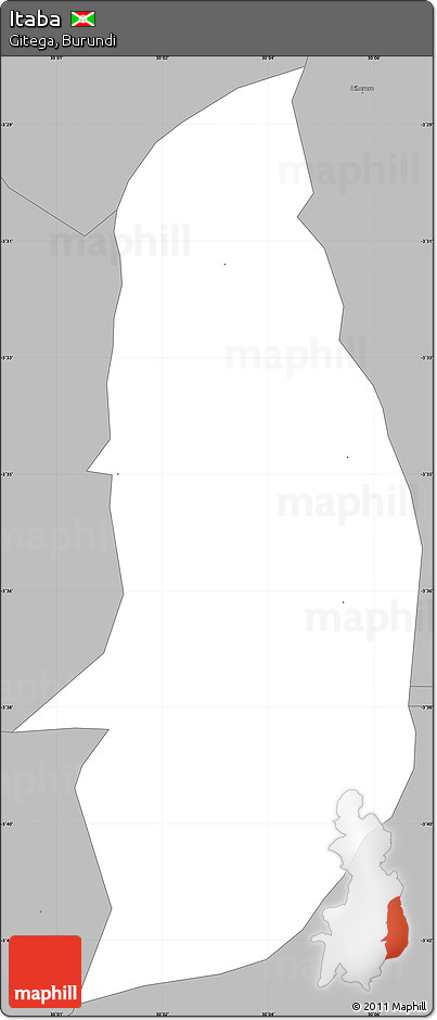 Gray Simple Map of Itaba
