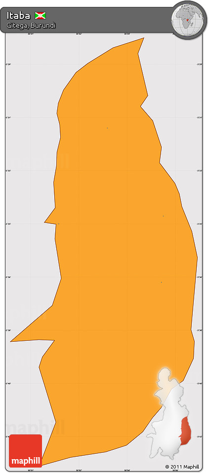 Political Simple Map of Itaba, cropped outside