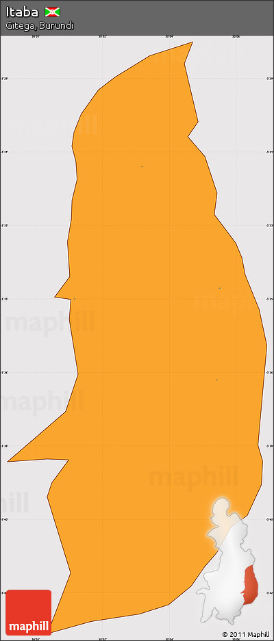 Political Simple Map of Itaba, cropped outside