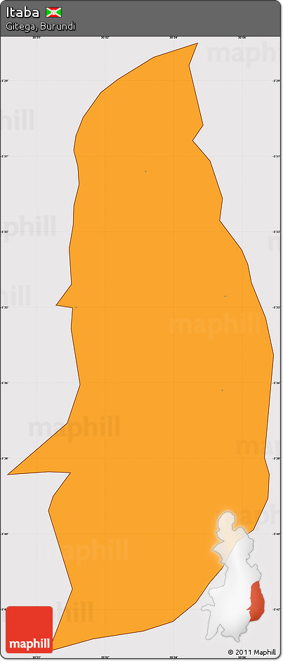 Political Simple Map of Itaba, cropped outside