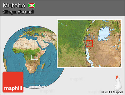 Satellite Location Map of Mutaho