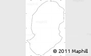 Blank Simple Map of Mutaho, cropped outside