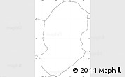 Blank Simple Map of Mutaho, no labels