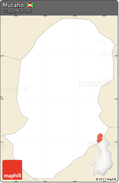 Classic Style Simple Map of Mutaho