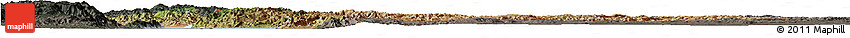 Satellite Horizon Map of Burundi, darken, semi-desaturated