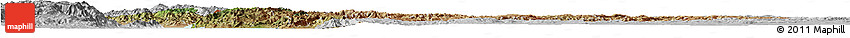 Satellite Horizon Map of Burundi, lighten, desaturated, land only