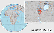 Gray Location Map of Rango, highlighted parent region