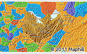 Physical 3D Map of Kirundo, political outside