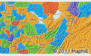 Political 3D Map of Kirundo