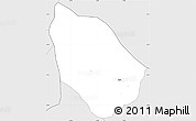 Silver Style Simple Map of Bugabira