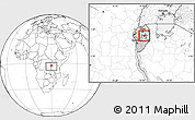 Blank Location Map of Busoni, highlighted country, within the entire country