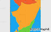 Political Simple Map of Busoni