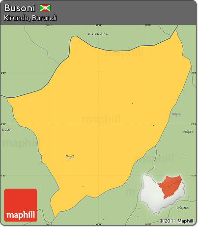 Savanna Style Simple Map of Busoni
