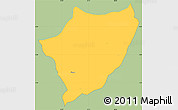 Savanna Style Simple Map of Busoni, single color outside