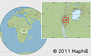 Savanna Style Location Map of Kirundo