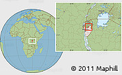 Savanna Style Location Map of Ntega, highlighted country