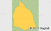 Savanna Style Simple Map of Ntega, cropped outside