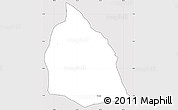 Silver Style Simple Map of Ntega, cropped outside