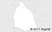 Silver Style Simple Map of Ntega