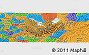 Physical Panoramic Map of Kirundo, political outside