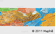 Physical Panoramic Map of Kirundo, political shades outside
