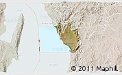 Satellite 3D Map of Nyanza Lac, lighten