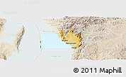Physical Panoramic Map of Nyanza Lac, lighten