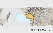 Physical Panoramic Map of Nyanza Lac, lighten, semi-desaturated