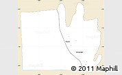 Classic Style Simple Map of Nyanza Lac, single color outside