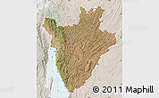 Satellite Map of Burundi, lighten